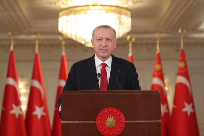 Cumhurbaşkanı Erdoğan, Mavi Vatan 2021 Taktik Tatbikatı'na katılan personele hitap etti