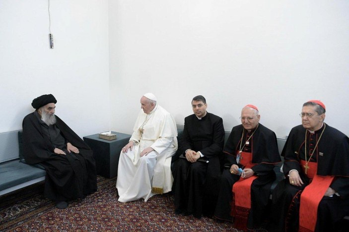 Papa Francis, Irak'ta Ali es-Sistani ile görüştü