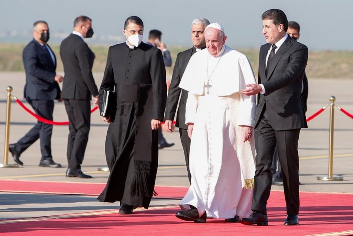 Neçirvan Barzani, Papa'yı karşıladı