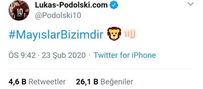 Beşiktaşlılardan Podolski paylaşımı