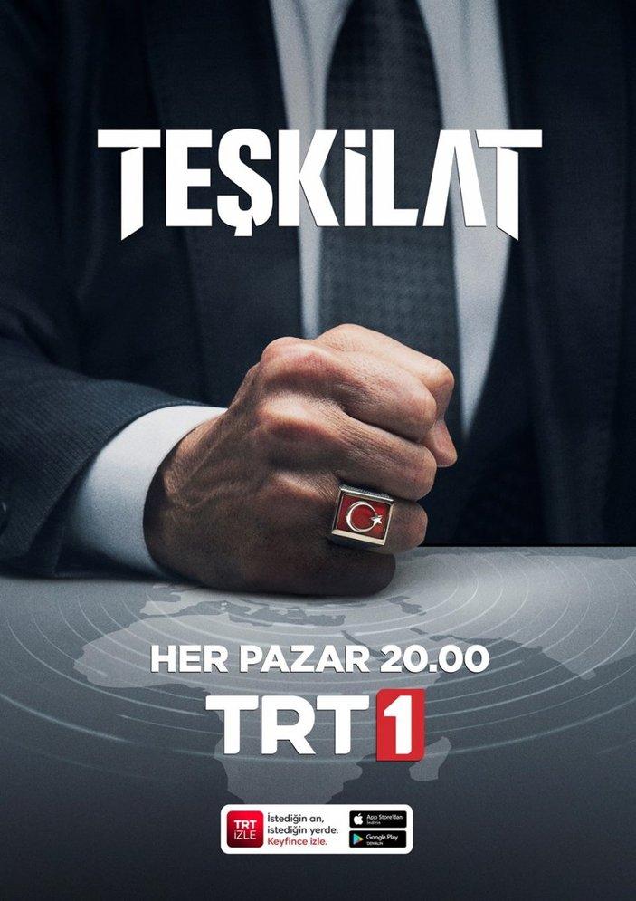 TRT1'in yeni dizisi Teşkilat, reytinglerde zirveye yerleşti