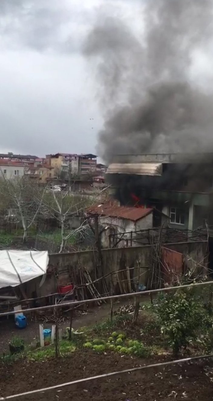 Samsun'daki yangından 2 kişi etkilendi