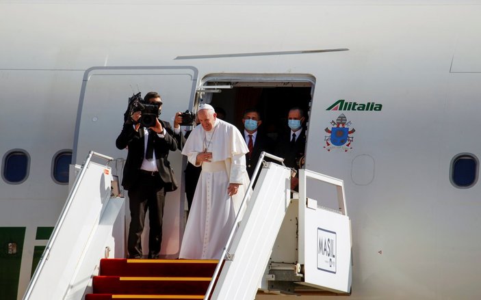 Papa Francis, Irak'taki temaslarının ardından İtalya’ya döndü