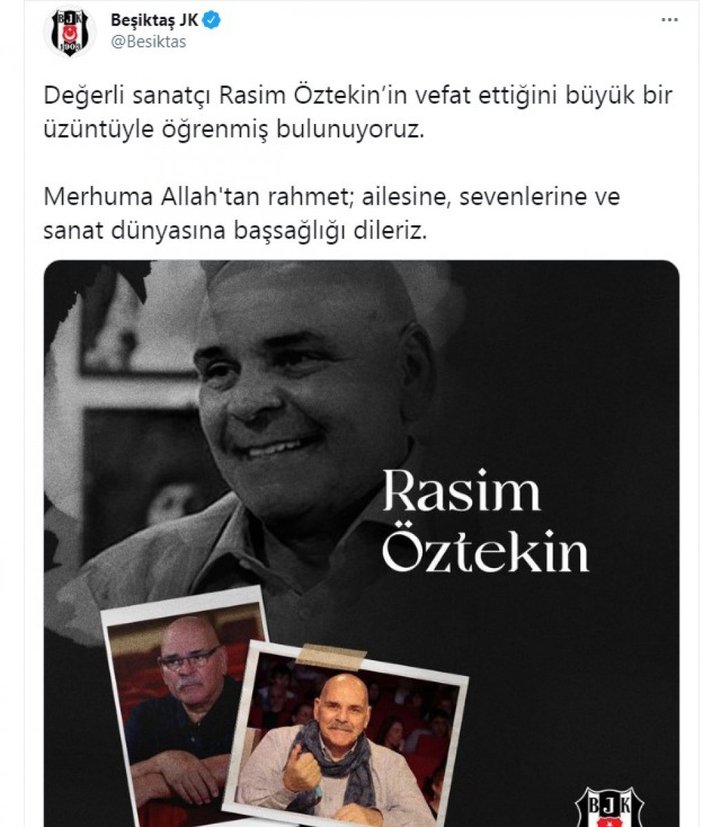 Spor camiası Rasim Öztekin'i unutmadı