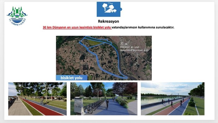 Murat Kurum: '3 Nehir, 1 Şehir' projesi Edirne'nin güzelliğine güzellik katacak
