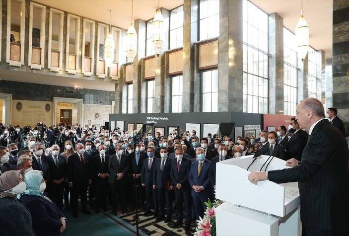 Cumhurbaşkanı Erdoğan, 100. Yılında İstiklal Marşı Sergisi'nde