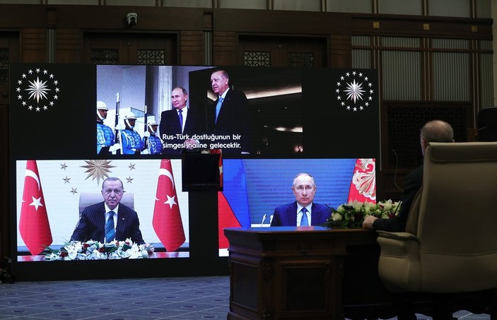 Cumhurbaşkanı Erdoğan ile Putin, Akkuyu Nükleer Santrali'nin yeni temelini birlikte attı