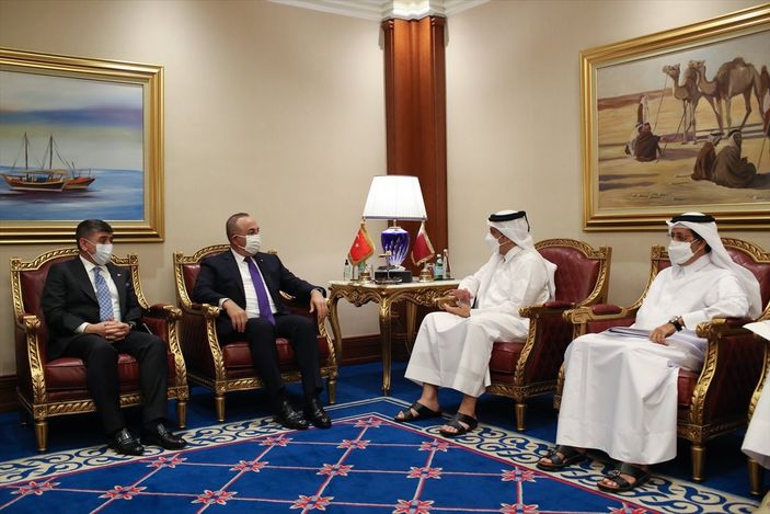 a Mevlüt Çavuşoğlu'nun Katar temasları