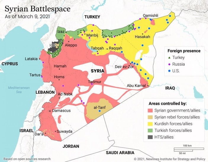 Suriye'de hangi bölgede kim var