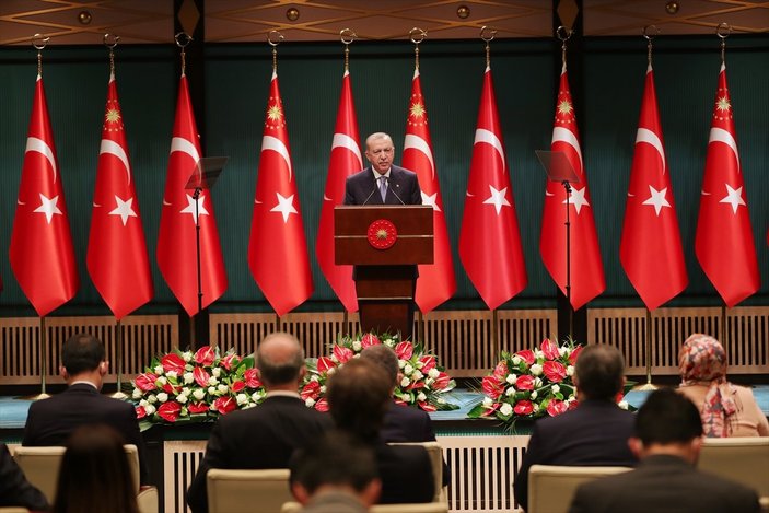 Cumhurbaşkanı Erdoğan: Kısa çalışma ödeneğini mart sonunda bitiriyoruz
