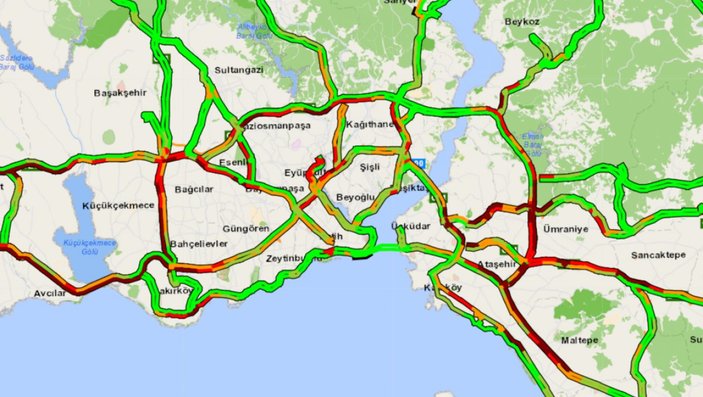 İstanbul'da kısıtlama sonrası trafik yoğunluğu oluştu