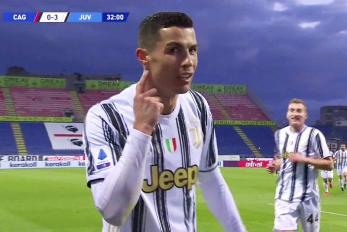 Cristiano Ronaldo, Cagliari'yi tek başına yıktı