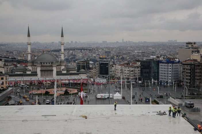 Taksim'deki AKM'de son aşamaya gelindi: Koltuklar takılıyor