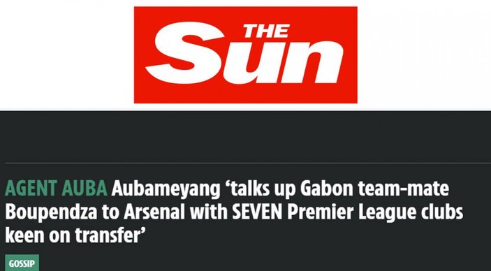 Aubameyang, Boupendza'yı Arsenal'e önerdi