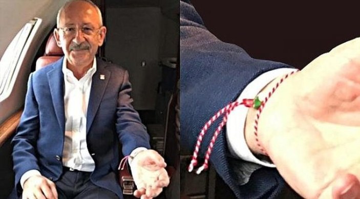 Kemal Kılıçdaroğlu, dilek tutup bileklik taktı