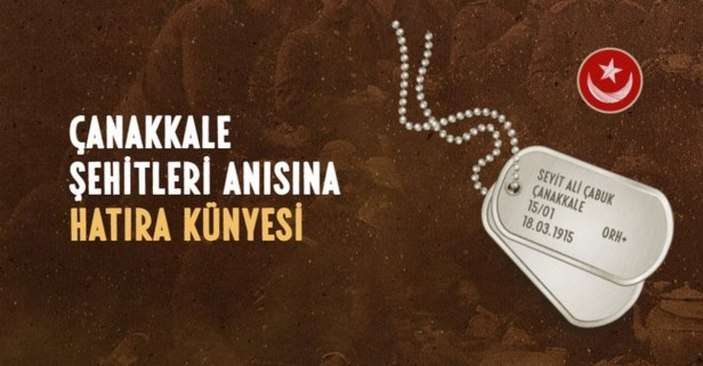 Çanakkale Zaferi hatıra künyesi nasıl alınır? 18 Mart Çanakkale Zaferi hatıra künyesi oluşturma ekranı