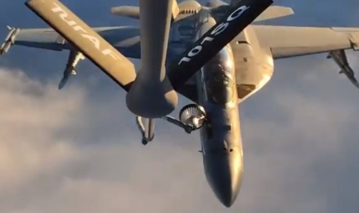 TSK'dan ABD'nin savaş uçaklarına yakıt ikmali