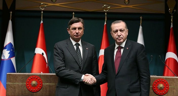 Cumhurbaşkanı Erdoğan, Slovenya Cumhurbaşkanı Pahor ile görüştü