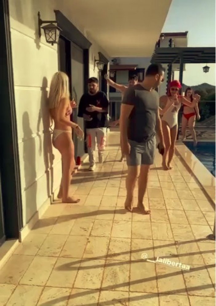 Antalya'da 'pes' dedirten kaçak havuz partisi