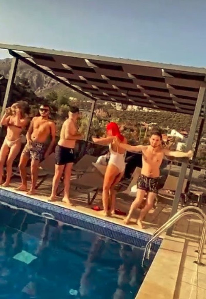 Antalya'da 'pes' dedirten kaçak havuz partisi