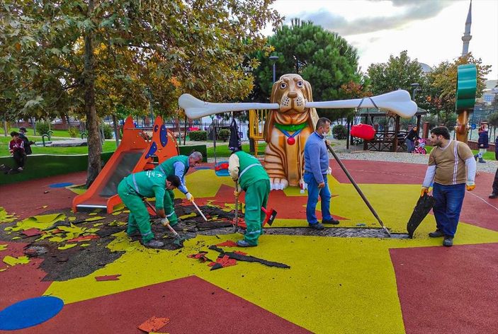 a Küçükçekmece park PKK