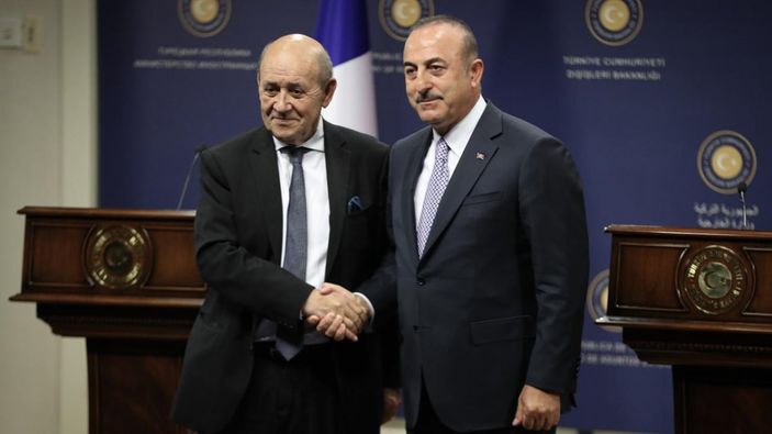 Mevlüt Çavuşoğlu, Fransız mevkidaşıyla görüştü