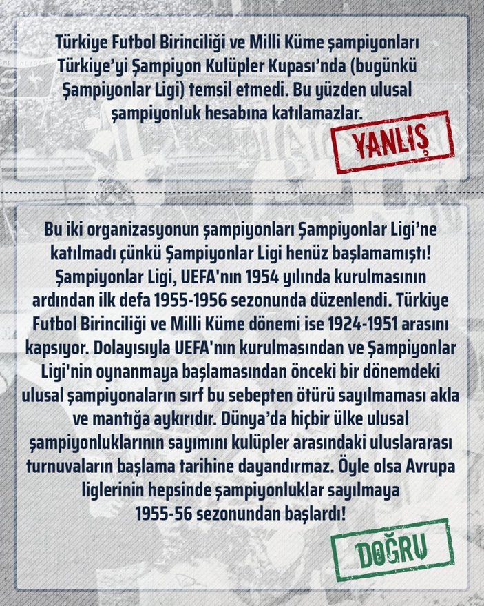 Fenerbahçe: Türkiye'de futbol 1959'dan önce de vardı