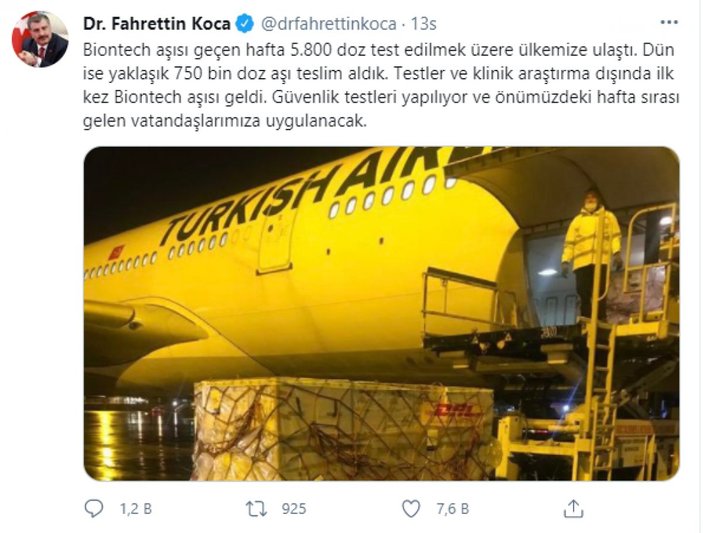 BioNTech aşısı kimlere, ne zaman yapılacak? Fahrettin Koca’dan BioNTech aşısı açıklaması