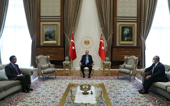 Cumhurbaşkanı Erdoğan, Çin Dışişleri Bakanı'yla görüştü