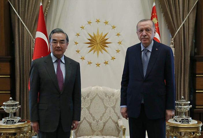 Cumhurbaşkanı Erdoğan, Çin Dışişleri Bakanı'yla görüştü