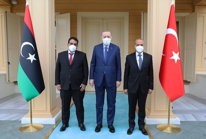 Cumhurbaşkanı Erdoğan, Libyalı heyet ile görüştü