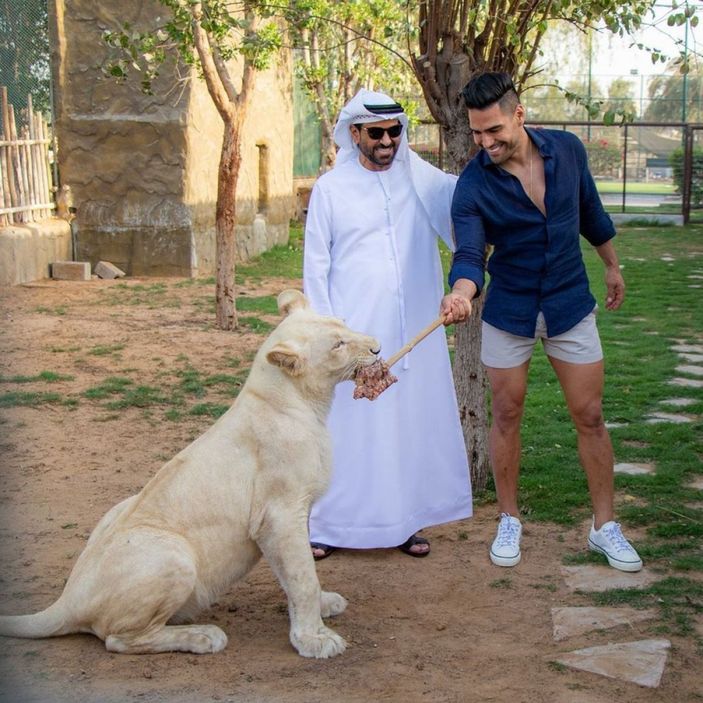 Radamel Falcao'dan çiftlik ziyareti