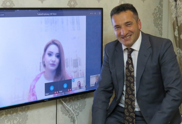 Erzurum’dan Azerbaycan’a bağlantı: Online nişan yapıldı