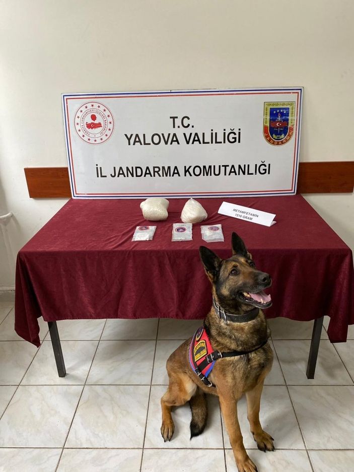 i Yalova’da 1 kilo 516 gram metamfetamin ele geçirildi