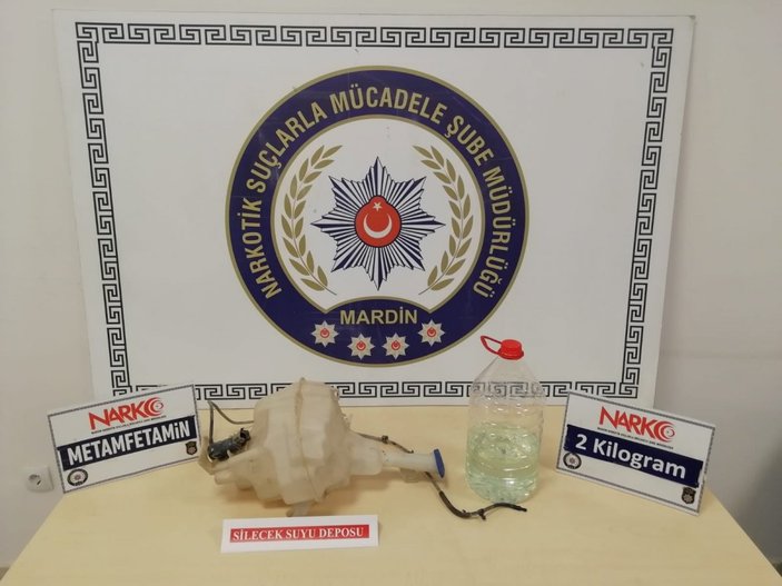 Mardin'de silecek suyu deposunda uyuşturucu yakalandı