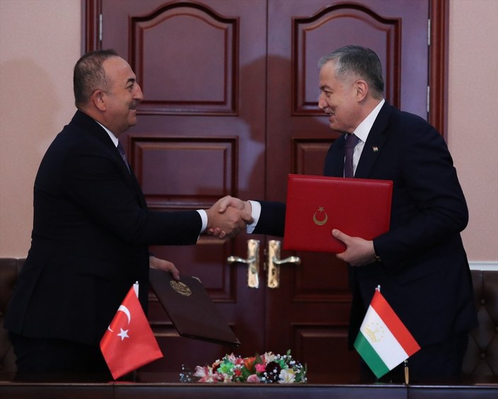 Mevlüt Çavuşoğlu'nun Tacikistan temasları