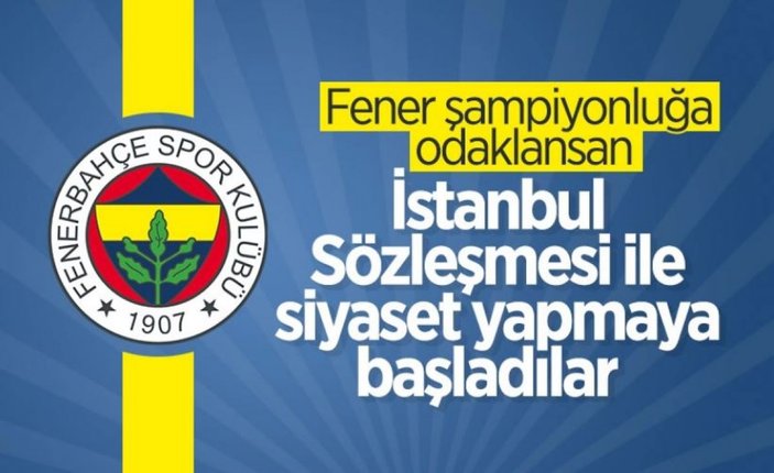 Galatasaray Spor Kulübü üyelerinden İstanbul Sözleşmesi ilanı