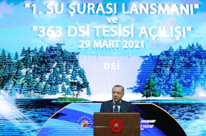 a Cumhurbaşkanı Erdoğan: Meclis'te su kanunu hazırlıyoruz