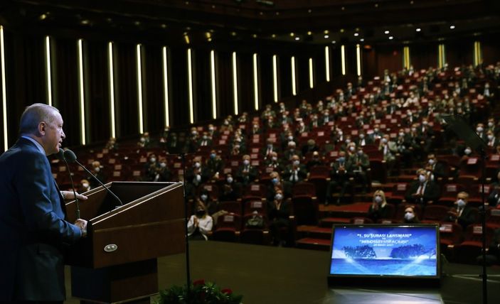 a Cumhurbaşkanı Erdoğan: Meclis'te su kanunu hazırlıyoruz