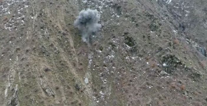 i Bitlis’te havan mühimmatı imha edildi