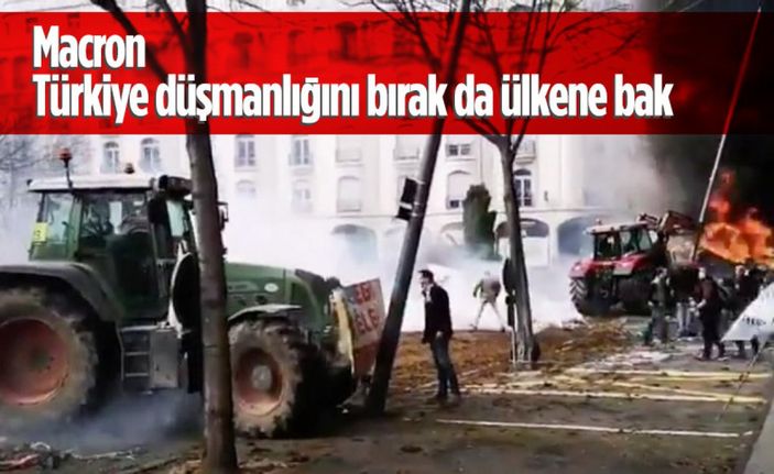 Fransa'da çiftçiler, sokaklara gübre döktü