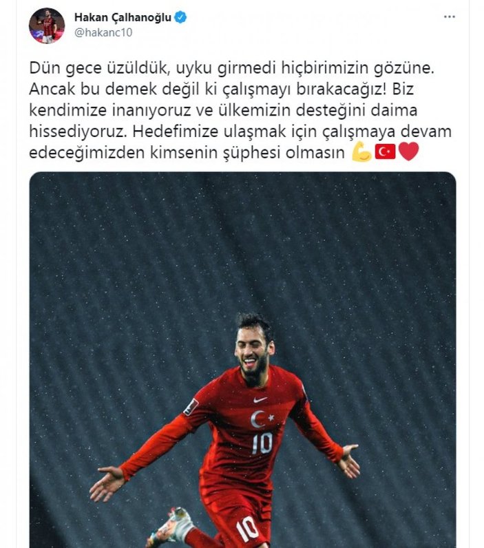 Hakan Çalhanoğlu: Uyku girmedi gözümüze