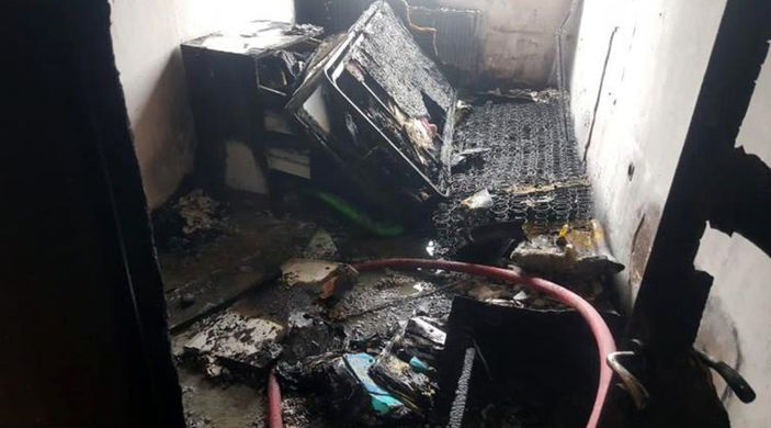 Burdur’da ateşle oynayan çocuklar evi yaktı