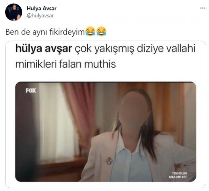 Hülya Avşar, dizideki yüz filtresiyle izleyicilerin diline düştü