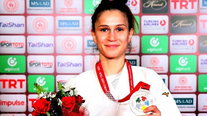 Milli judocu Gülkader Şentürk'ten Antalya'da bronz madalya