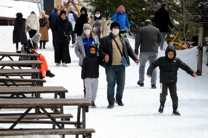 Kartepe Kayak Merkezi'nde sezon hala bitmedi