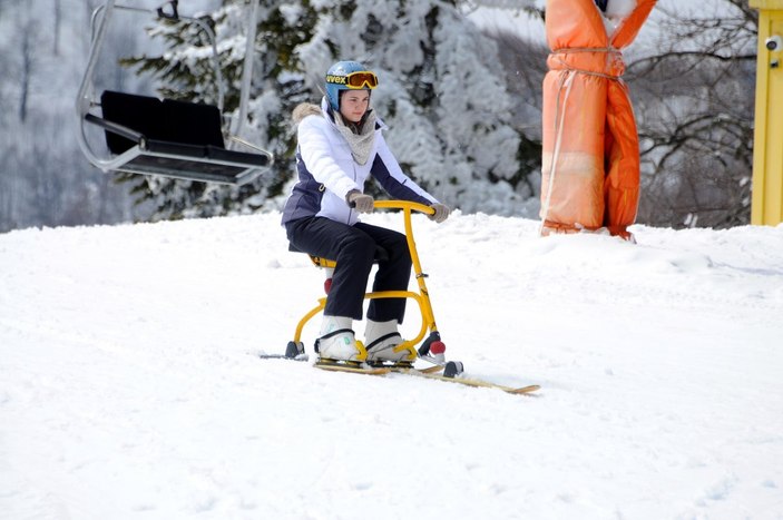 Kartepe Kayak Merkezi'nde sezon hala bitmedi