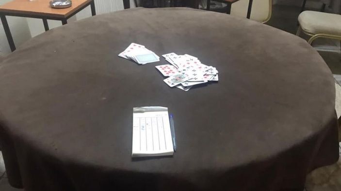 Kırıkkale'de kumarcılara 68 bin 850 lira ceza