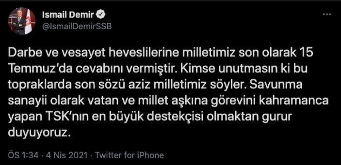 Amirallerin bildirisine karşı cevap: Biz buradayız