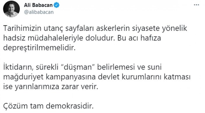 Ahmet Davutoğlu'nun bildirici amiraller hakkındaki açıklamaları